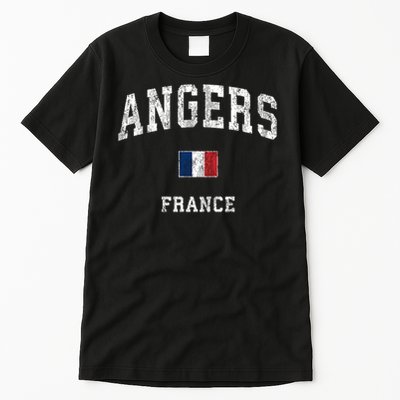 Angers France Vintage Athletic Sports Tall T-Shirt