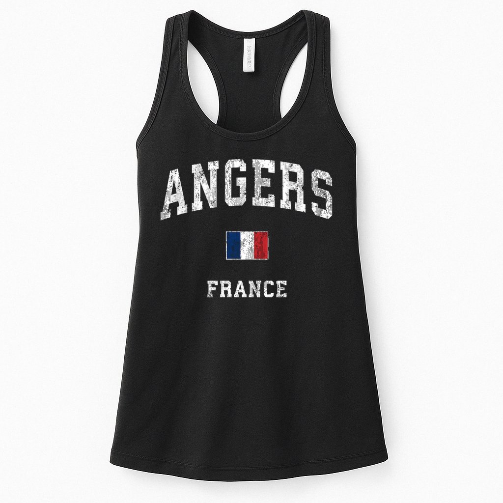Angers France Vintage Athletic Sports Womens Tank Top