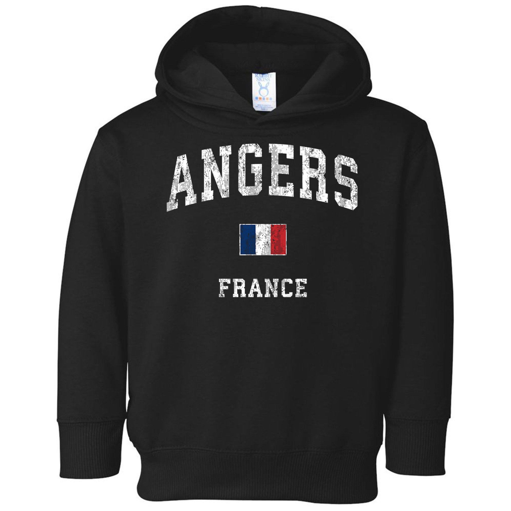 Angers France Vintage Athletic Sports Toddler Hoodie
