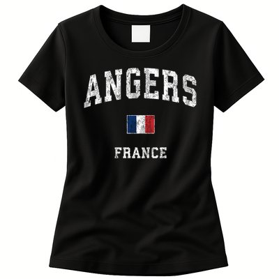 Angers France Vintage Athletic Sports Womens T-Shirt