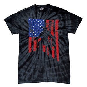 American Flag Viking By Blood Axe Norse Mythology Valhalla Tie-Dye T-Shirt