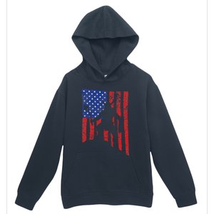 American Flag Viking By Blood Axe Norse Mythology Valhalla Urban Pullover Hoodie