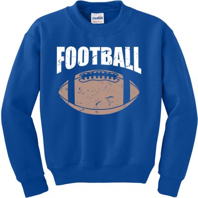 American Football Vintage Player Sports Cool Gift Kids Sweatshirt