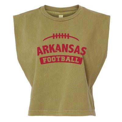 Arkansas Football Vintage Distressed Garment-Dyed Women's Muscle Tee