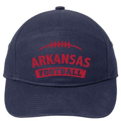 Arkansas Football Vintage Distressed 7-Panel Snapback Hat