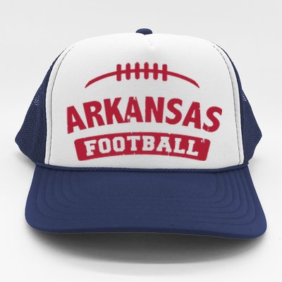 Arkansas Football Vintage Distressed Trucker Hat