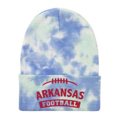 Arkansas Football Vintage Distressed Tie Dye 12in Knit Beanie