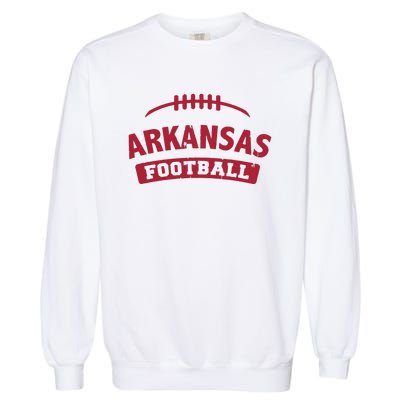 Arkansas Football Vintage Distressed Garment-Dyed Sweatshirt