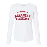 Arkansas Football Vintage Distressed Womens Cotton Relaxed Long Sleeve T-Shirt