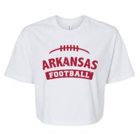 Arkansas Football Vintage Distressed Bella+Canvas Jersey Crop Tee