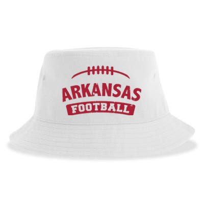 Arkansas Football Vintage Distressed Sustainable Bucket Hat