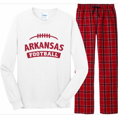 Arkansas Football Vintage Distressed Long Sleeve Pajama Set