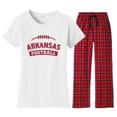 Arkansas Football Vintage Distressed Women's Flannel Pajama Set