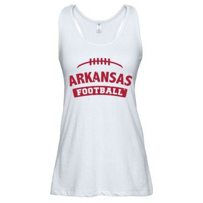 Arkansas Football Vintage Distressed Ladies Essential Flowy Tank