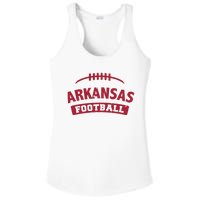 Arkansas Football Vintage Distressed Ladies PosiCharge Competitor Racerback Tank