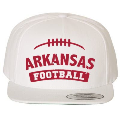 Arkansas Football Vintage Distressed Wool Snapback Cap