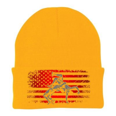 American Flag Wrestling Wrestling Knit Cap Winter Beanie