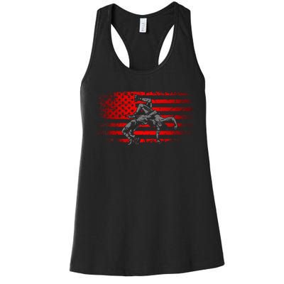 American Flag Wrestling Wrestling Women's Racerback Tank