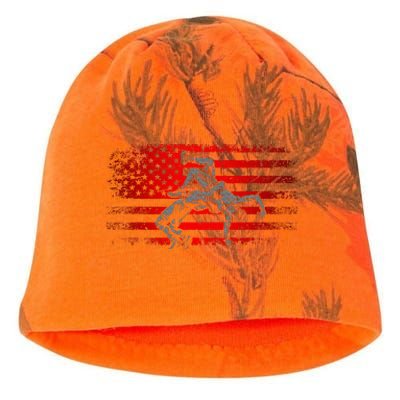 American Flag Wrestling Wrestling Kati - Camo Knit Beanie