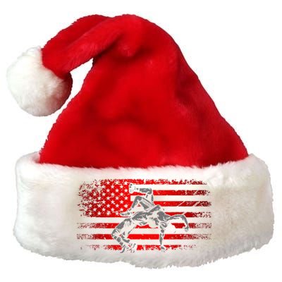 American Flag Wrestling Wrestling Premium Christmas Santa Hat