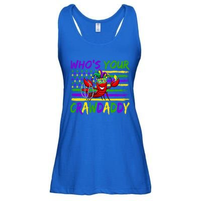 American Flag Whos Your Crawdaddy Crawfish Mardi Gras Gift Ladies Essential Flowy Tank