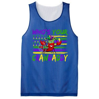 American Flag Whos Your Crawdaddy Crawfish Mardi Gras Gift Mesh Reversible Basketball Jersey Tank