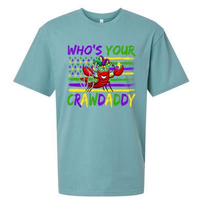 American Flag Whos Your Crawdaddy Crawfish Mardi Gras Gift Sueded Cloud Jersey T-Shirt