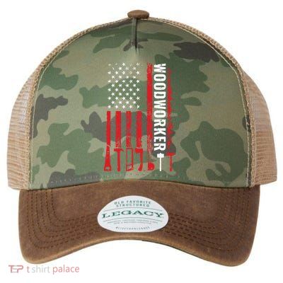 American Flag Woodworker Carpenter Funny Woodworking Legacy Tie Dye Trucker Hat