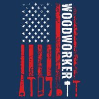 American Flag Woodworker Carpenter Funny Woodworking Womens Tank Top