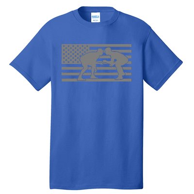 American Flag Wrestling Apparel  Wrestling  Tall T-Shirt