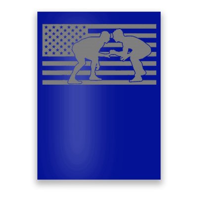 American Flag Wrestling Apparel  Wrestling  Poster