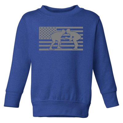 American Flag Wrestling Apparel  Wrestling  Toddler Sweatshirt