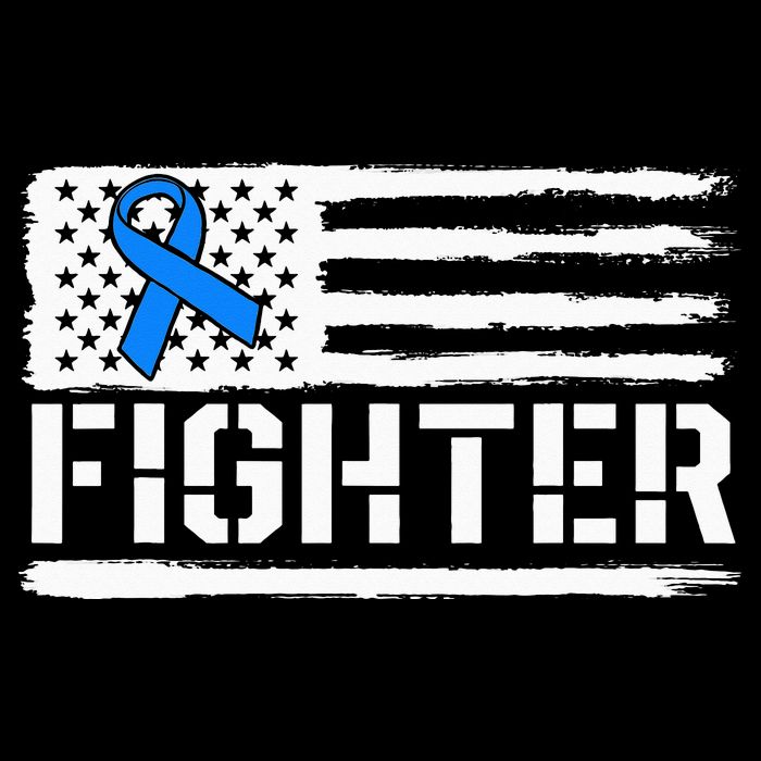 ALS Fighter Warrior Blue American Flag Awareness Ribbon City Backpack