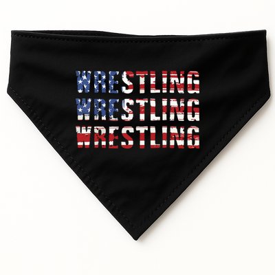 American Flag Wrestling USA Flag Wrestling USA-Made Doggie Bandana
