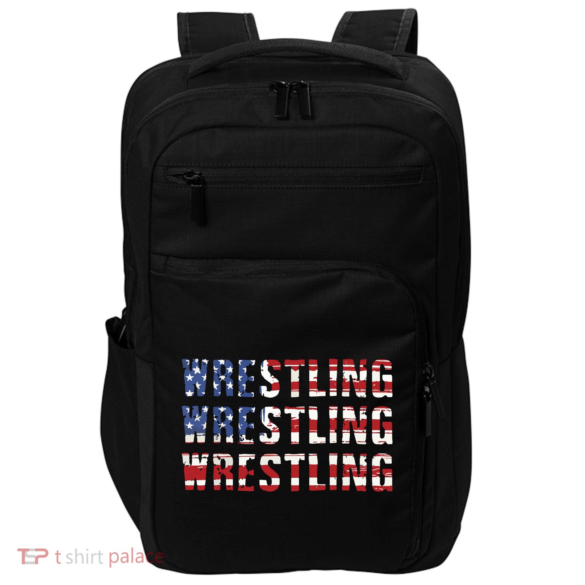 American Flag Wrestling USA Flag Wrestling Impact Tech Backpack