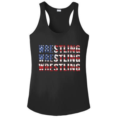 American Flag Wrestling USA Flag Wrestling Ladies PosiCharge Competitor Racerback Tank
