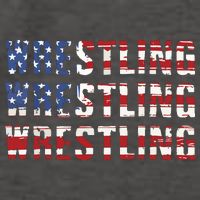 American Flag Wrestling USA Flag Wrestling Vector Backpack