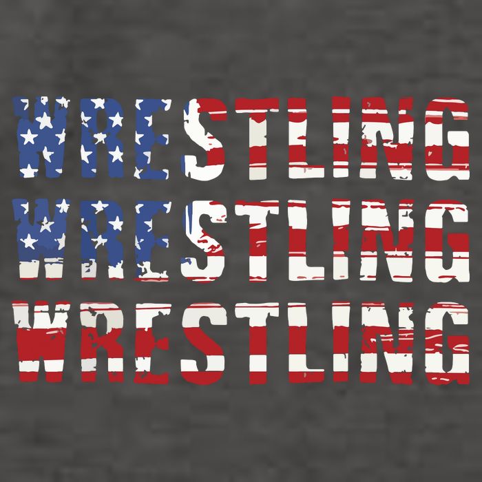 American Flag Wrestling USA Flag Wrestling Vector Backpack