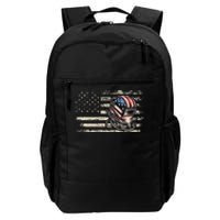 American Flag Welding Vintage Women Welder Daily Commute Backpack