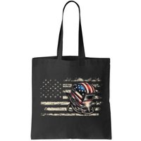 American Flag Welding Vintage Women Welder Tote Bag