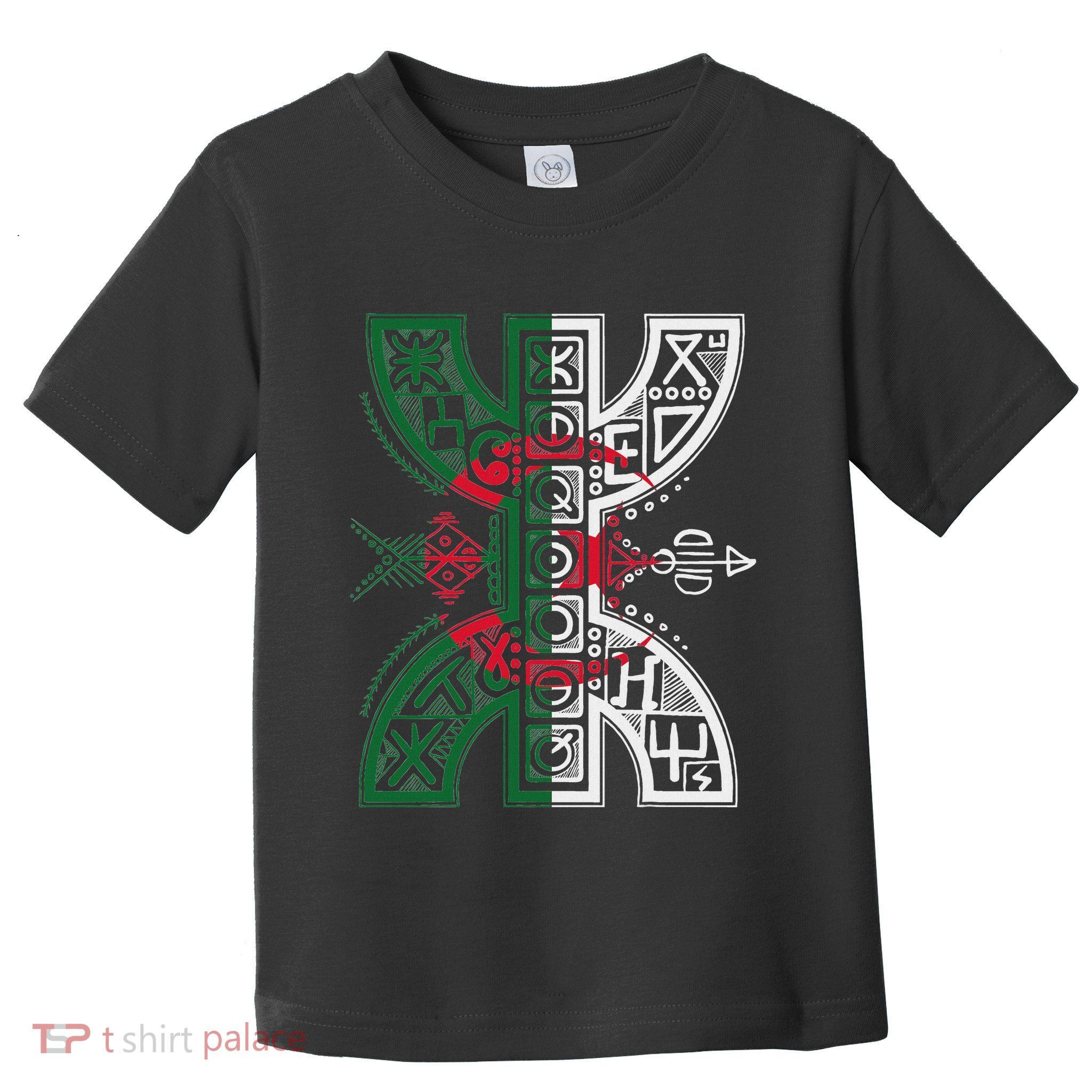 Algerian Flag With Yaz Amazigh Roots Proud Algerian Berber Toddler T-Shirt