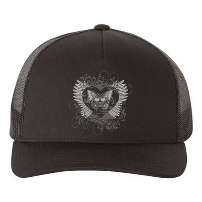 Aesthetic Fairy Wings Heart Alt Butterfly Grunge Yupoong Adult 5-Panel Trucker Hat