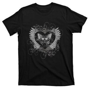 Aesthetic Fairy Wings Heart Alt Butterfly Grunge T-Shirt