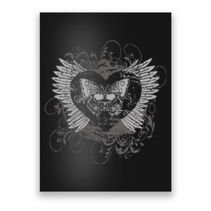 Aesthetic Fairy Wings Heart Alt Butterfly Grunge Poster