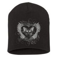 Aesthetic Fairy Wings Heart Alt Butterfly Grunge Short Acrylic Beanie