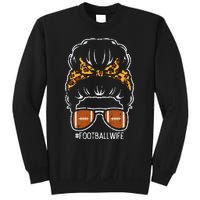 American Football Wife Leopard Bun Family Matching  Sweatshirt