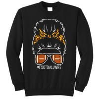 American Football Wife Leopard Bun Family Matching  Tall Sweatshirt