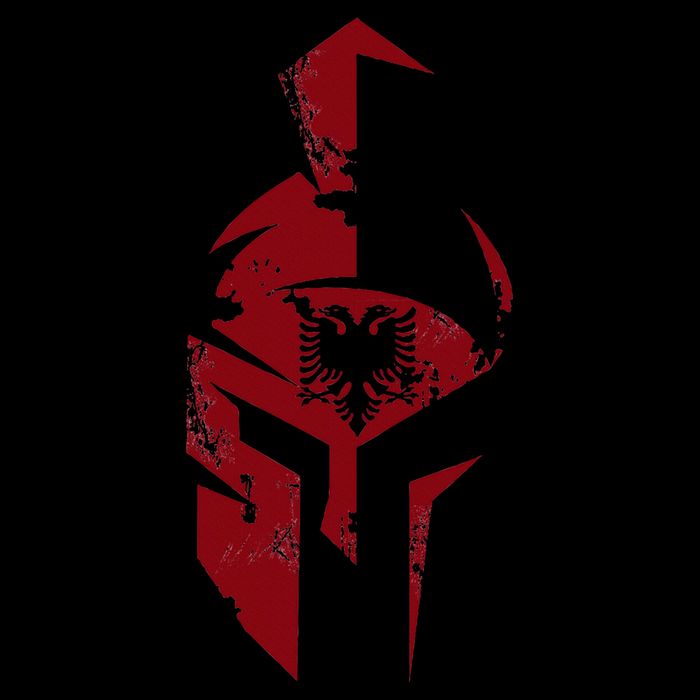 Albanian Flag Warrior Shqip Shqiponja Albanian Eagle Bucket Hat