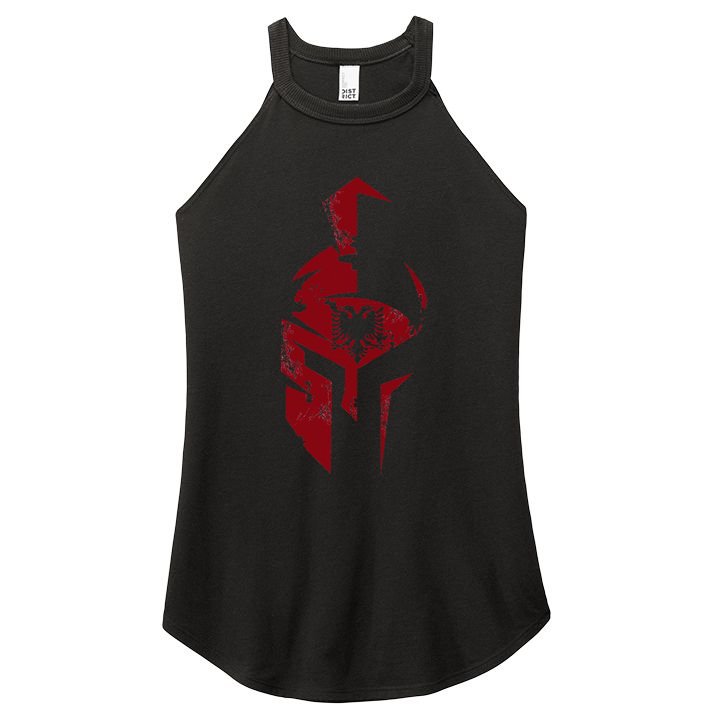 Albanian Flag Warrior Shqip Shqiponja Albanian Eagle Women's Perfect Tri Rocker Tank