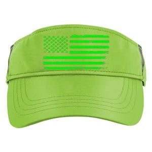 American Flag With Shamrocks Saint Patrick's Day Fun Adult Drive Performance Visor